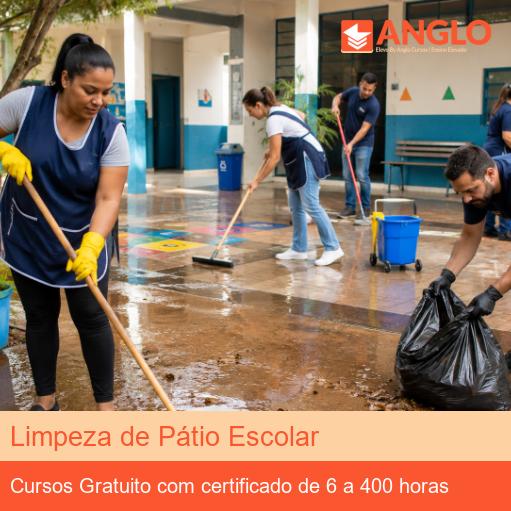Limpeza de Pátio Escolar
